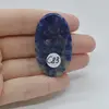 Cabochon Sodalit 44x26x6mm C83, imagine 2