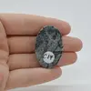 Cabochon Hornblend 38x25x6mm C17, imagine 2