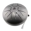 Toba metalica cu 8 note si simbolul OM, handpan - 22cm