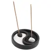 Decoratiune set doua suporturi Yin Yang pentru betisoare parfumate si nisip, imagine 2