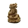 Set 8 Statuete Feng Shui Dragoni aurii cu Monede - 4-5cm, imagine 9