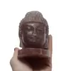 Statueta Feng Shui capul lui Buddha din Aventurin rosu, 10cm, imagine 4
