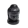 Statueta Feng Shui din Obsidian capul lui Buddha, 10cm