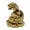 Statueta Feng Shui Sarpe rasucit pe Ru Yi si monede chinezesti - 4,3cm