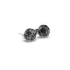 Cercei cu surub obsidian semisfere 8mm, imagine 3