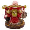 Statueta Feng Shui Buddha vesel pentru prosperitate cu Ru Yi si monede chinezesti, 24cm, imagine 4