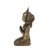 Set 2 Statuete Feng Shui Nunta Balineza, 13cm, imagine 3