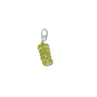 Pandantiv cristale naturale Peridot A+ discuri fatetate cu argint 925