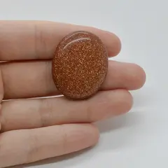 Cabochon Goldstone Maro 33x27x6mm C98