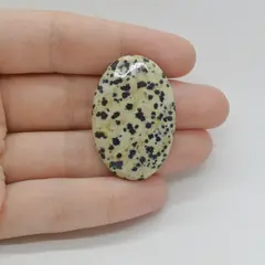 Cabochon Jasp Dalmatian 37x25x6mm C41