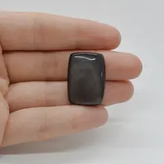 Cabochon Obsidian Silver 26x18x7mm C55