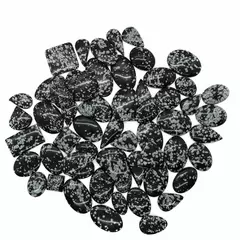 Cabochoane din Obsidian fulg de nea - 2 lei/g