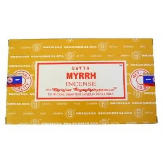 Betisoare parfumate Satya Myrrh 15g