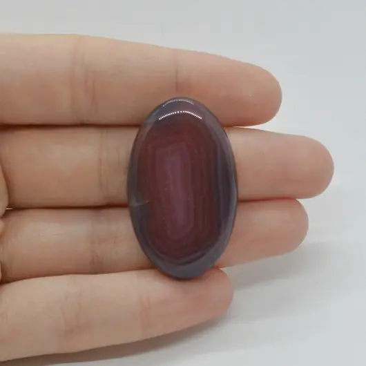 Cabochon Agat Botswana Portocaliu 37x23x6mm C68