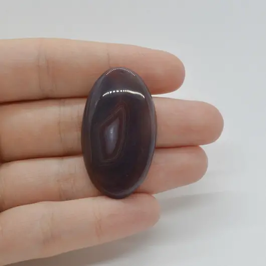 Cabochon Agat Botswana Portocaliu 39x22x6mm C119