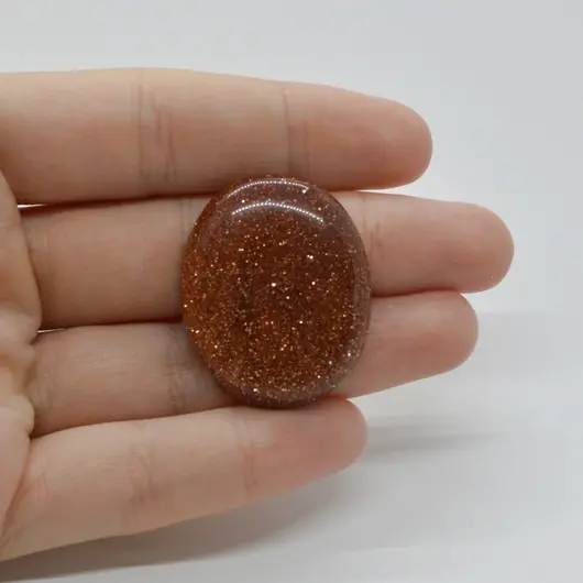 Cabochon Goldstone Maro 33x27x6mm C26