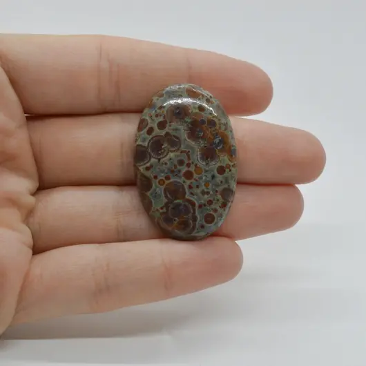 Cabochon Jasp Asteroid 36x24x6mm C42