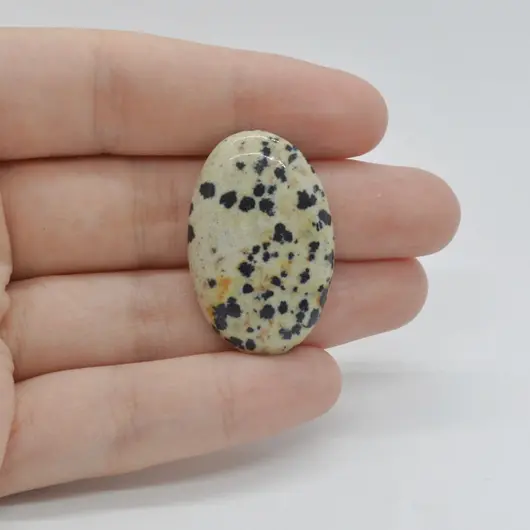 Cabochon Jasp Dalmatian 33x21x6mm C57