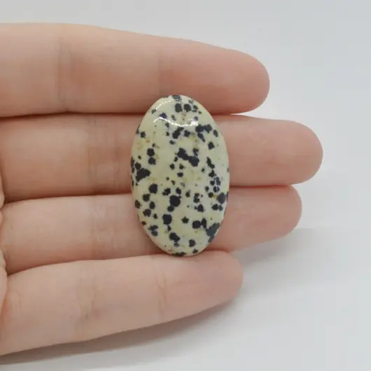 Cabochon Jasp Dalmatian 33x20x6mm C134