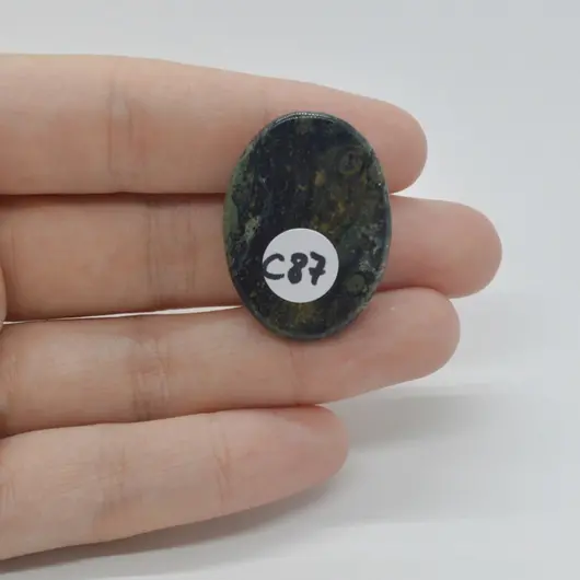 Cabochon Jasp Kambaba 31x22x6mm C87, imagine 2