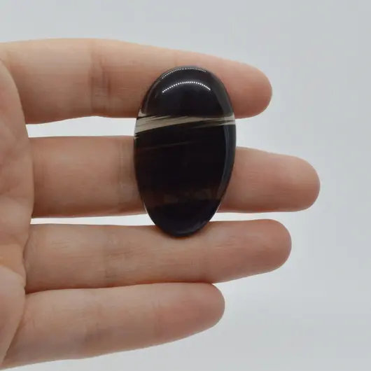 Cabochon Obsidian Midnight Lace 39x23x7mm C48