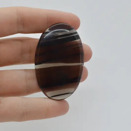 Cabochon Obsidian Midnight Lace 51x32x6mm C8