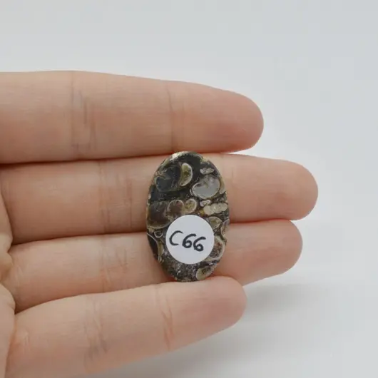 Cabochon Agat Turitela 27x17x5mm C66, imagine 2