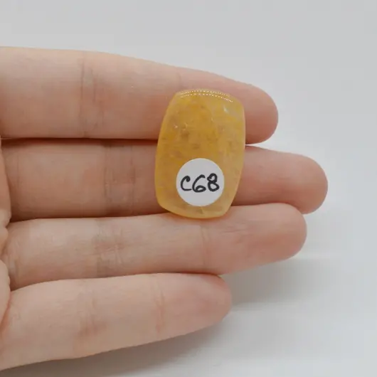 Cabochon Aventurin Galben 27x18x7mm C68, imagine 2