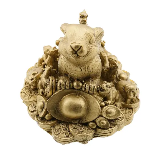 Statueta Feng Shui Iepure cu animalele zodiacului chinezesc, 10cm, imagine 3