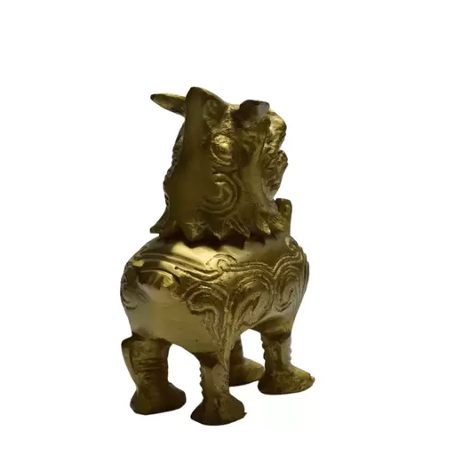 Statueta Feng Shui din alama Pi Yao, 10cm, imagine 2