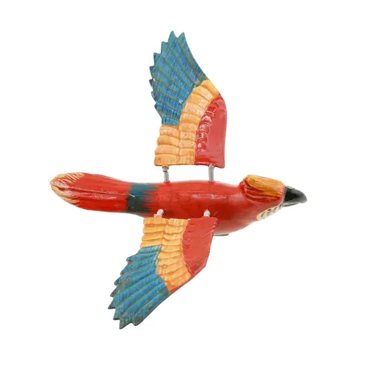 Magnet papagal Macaw rosu, 12cm, imagine 3