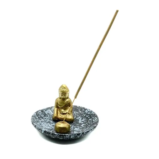 Suport din ceramica pentru ardere betisoare parfumate Buddha - model 2