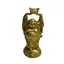 Statueta Feng Shui din alama Buddha cu pepita, 12cm